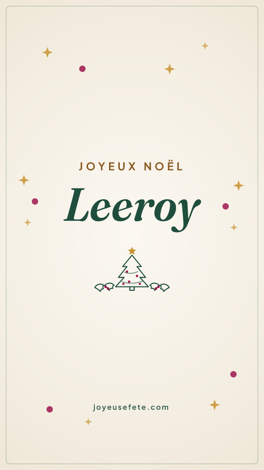 Image « Joyeux Noël Leeroy » au format story