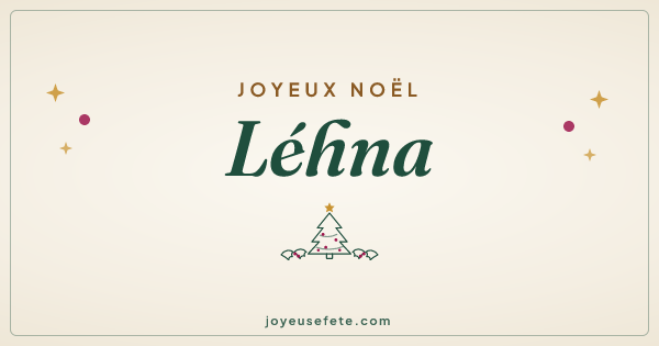 Image « Joyeux Noël Léhna » au format large