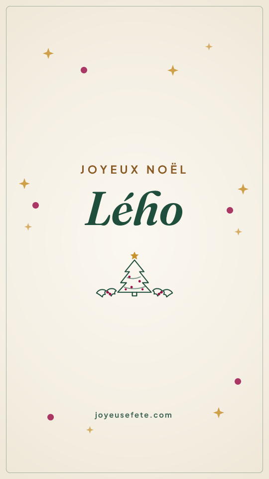 Image « Joyeux Noël Lého » au format story