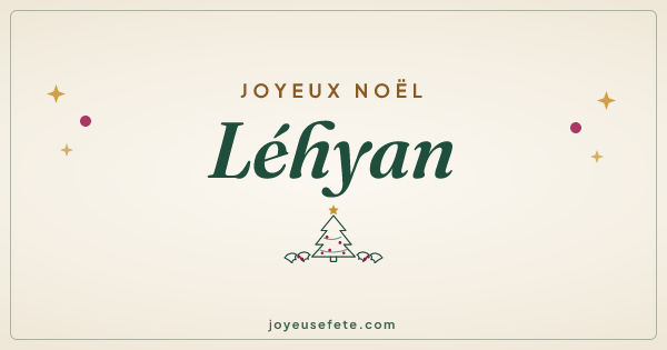 Image « Joyeux Noël Léhyan » au format large