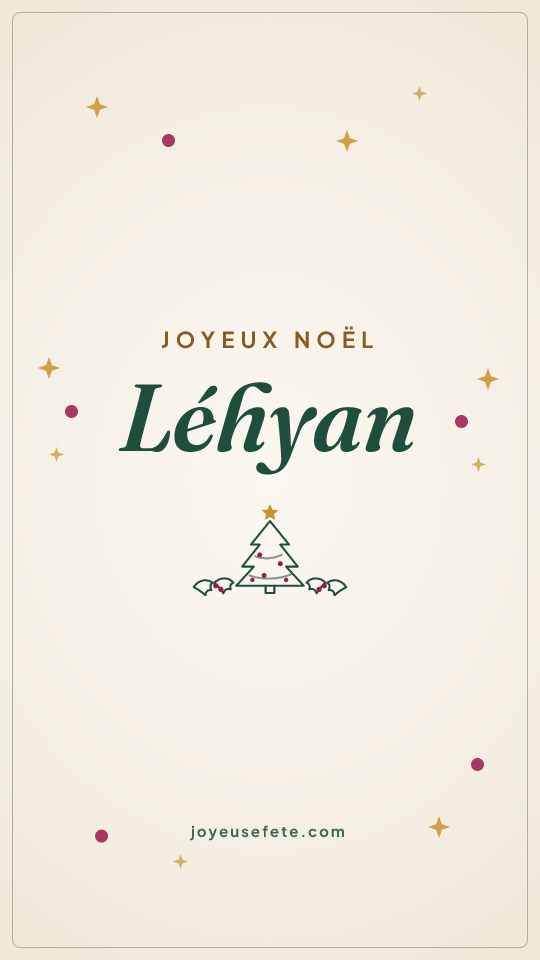 Image « Joyeux Noël Léhyan » au format story