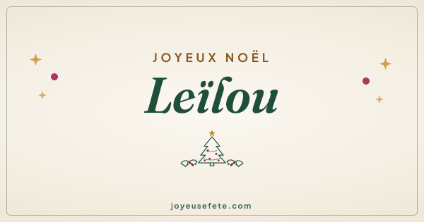 Image « Joyeux Noël Leïlou » au format large