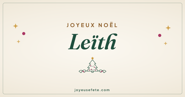 Image « Joyeux Noël Leïth » au format large