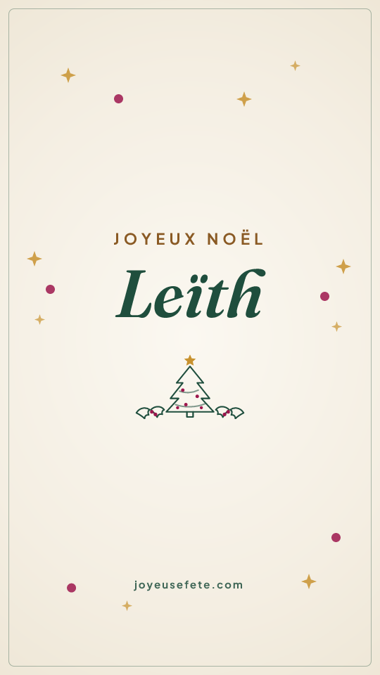 Image « Joyeux Noël Leïth » au format story