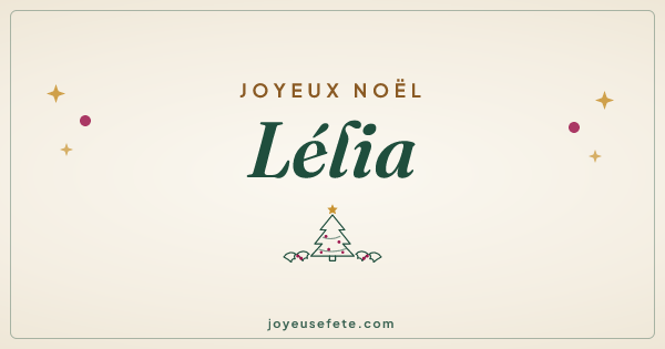 Image « Joyeux Noël Lélia » au format large