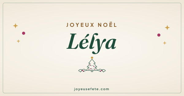Image « Joyeux Noël Lélya » au format large