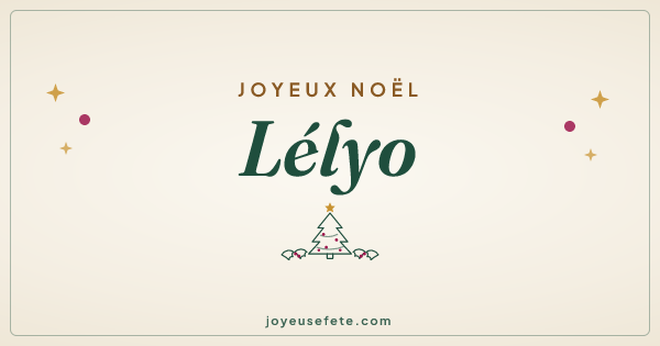 Image « Joyeux Noël Lélyo » au format large