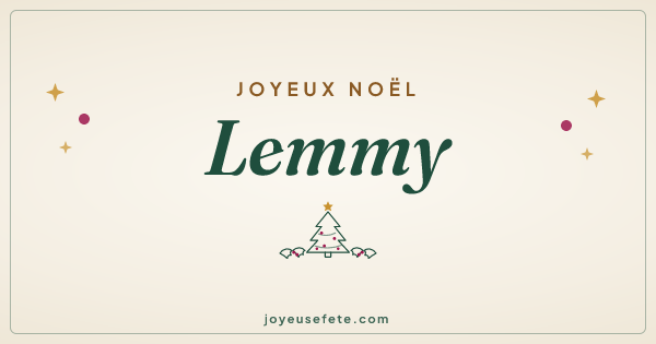 Image « Joyeux Noël Lemmy » au format large