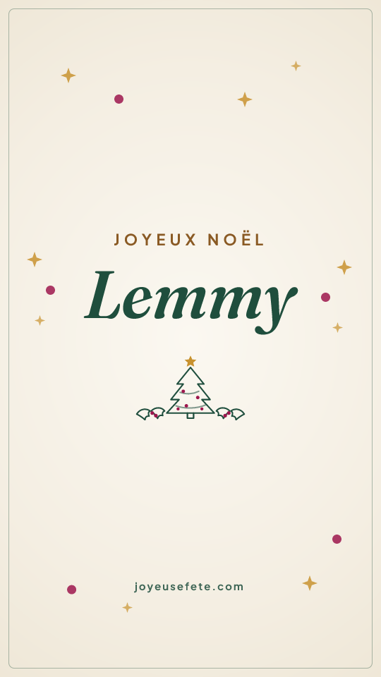 Image « Joyeux Noël Lemmy » au format story