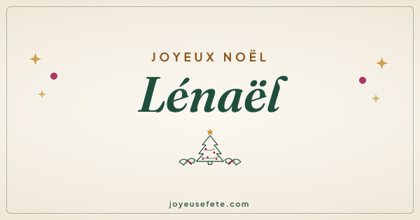 Image « Joyeux Noël Lénaël » au format large