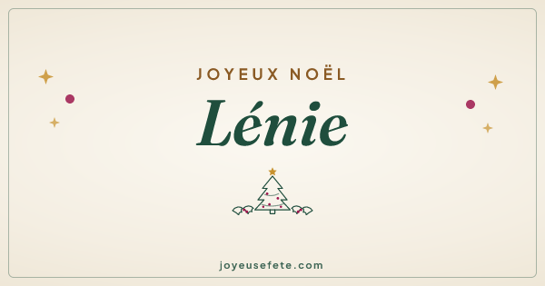 Image « Joyeux Noël Lénie » au format large