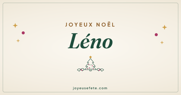 Image « Joyeux Noël Léno » au format large