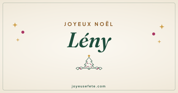 Image « Joyeux Noël Lény » au format large