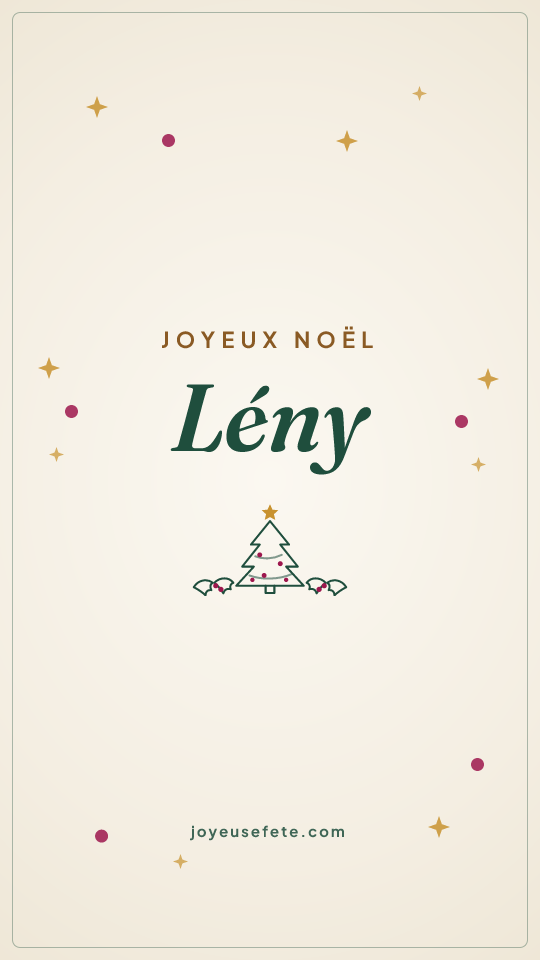 Image « Joyeux Noël Lény » au format story