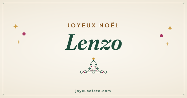 Image « Joyeux Noël Lenzo » au format large