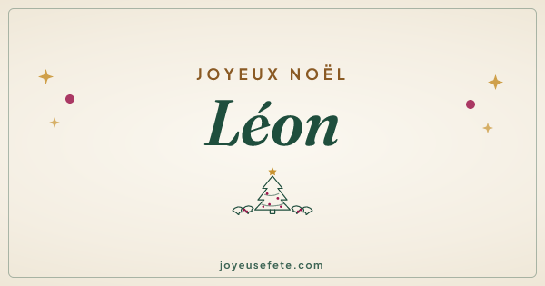 Image « Joyeux Noël Léon » au format large