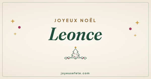 Image « Joyeux Noël Leonce » au format large