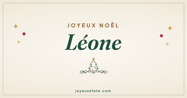 Image « Joyeux Noël Léone » au format large
