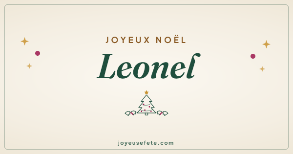 Image « Joyeux Noël Leonel » au format large