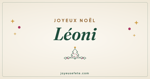Image « Joyeux Noël Léoni » au format large