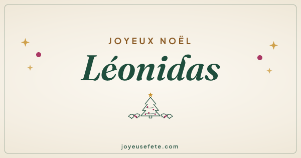 Image « Joyeux Noël Léonidas » au format large