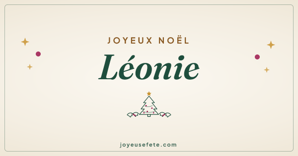 Image « Joyeux Noël Léonie » au format large