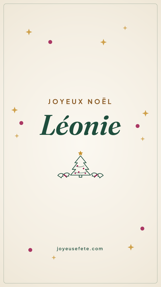 Image « Joyeux Noël Léonie » au format story