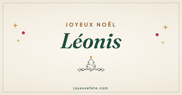 Image « Joyeux Noël Léonis » au format large