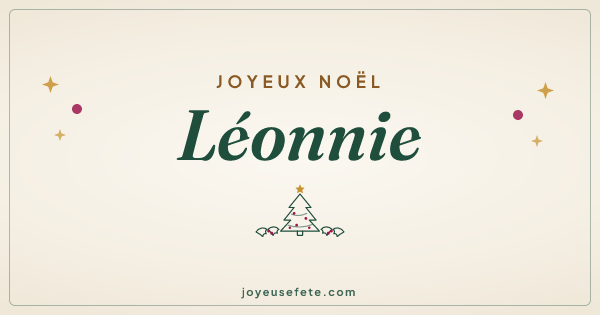 Image « Joyeux Noël Léonnie » au format large