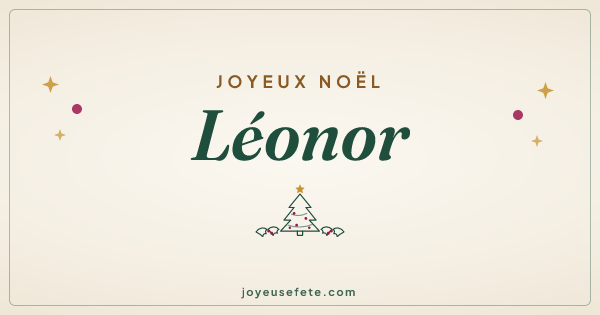 Image « Joyeux Noël Léonor » au format large