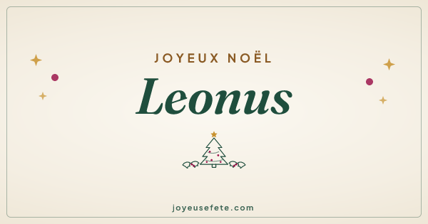 Image « Joyeux Noël Leonus » au format large