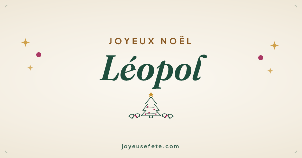 Image « Joyeux Noël Léopol » au format large
