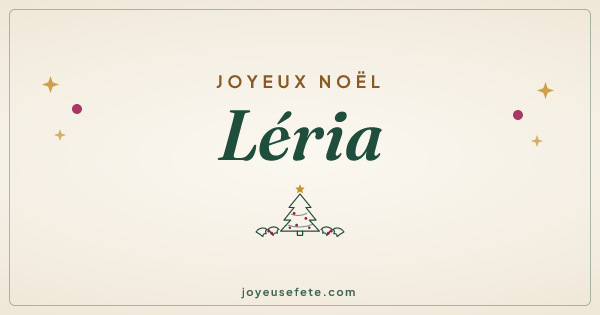 Image « Joyeux Noël Léria » au format large