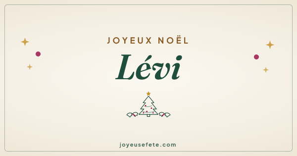 Image « Joyeux Noël Lévi » au format large
