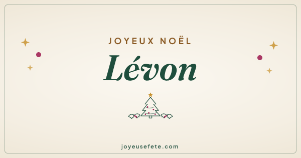 Image « Joyeux Noël Lévon » au format large