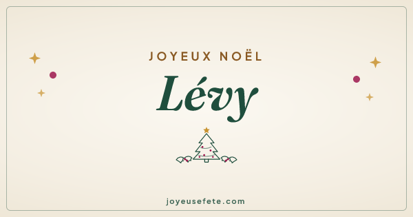 Image « Joyeux Noël Lévy » au format large