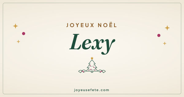 Image « Joyeux Noël Lexy » au format large