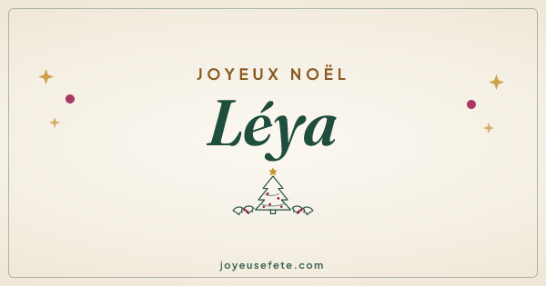 Image « Joyeux Noël Léya » au format large