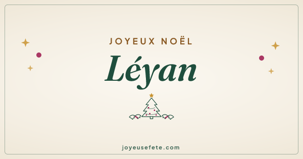 Image « Joyeux Noël Léyan » au format large