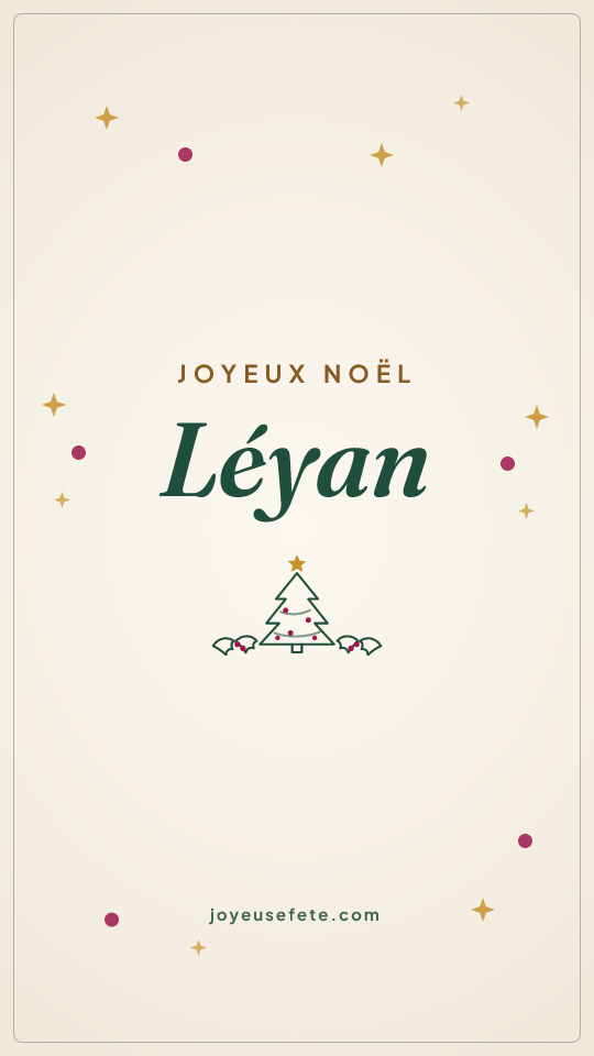 Image « Joyeux Noël Léyan » au format story