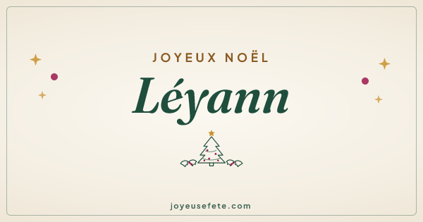 Image « Joyeux Noël Léyann » au format large