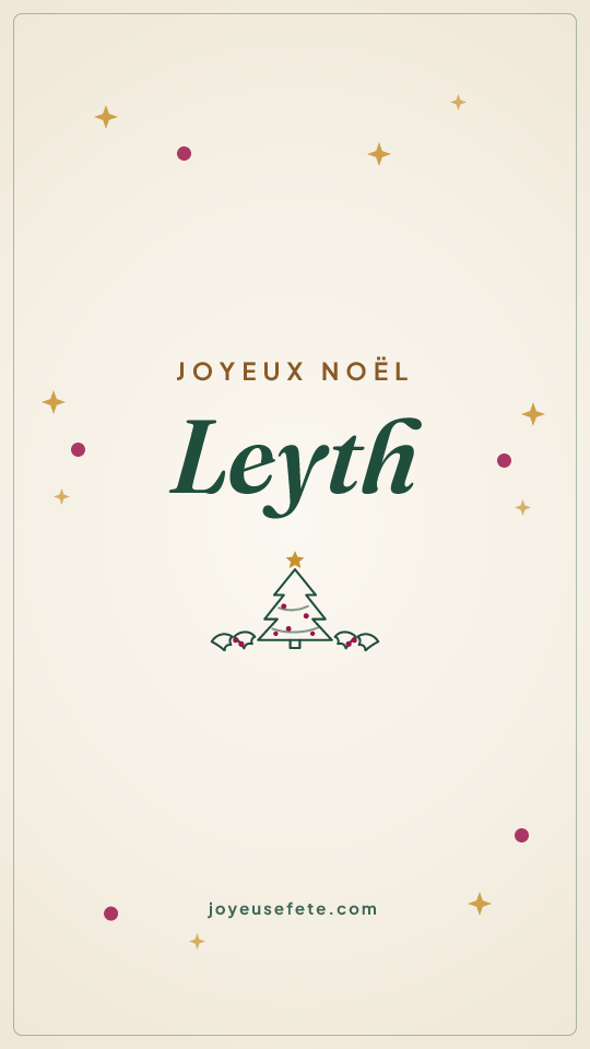 Image « Joyeux Noël Leyth » au format story