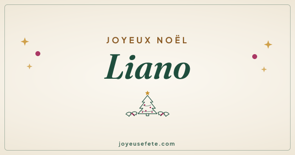 Image « Joyeux Noël Liano » au format large