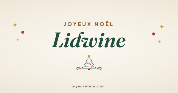 Image « Joyeux Noël Lidwine » au format large
