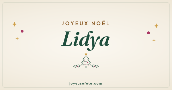 Image « Joyeux Noël Lidya » au format large
