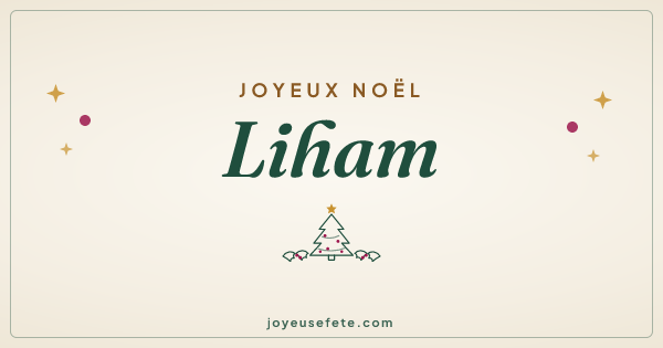 Image « Joyeux Noël Liham » au format large