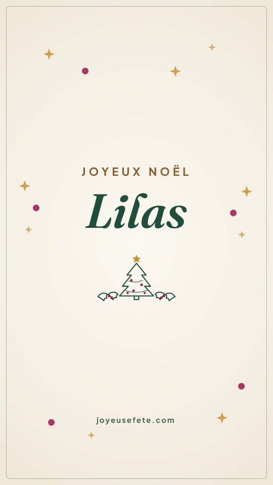 Image « Joyeux Noël Lilas » au format story