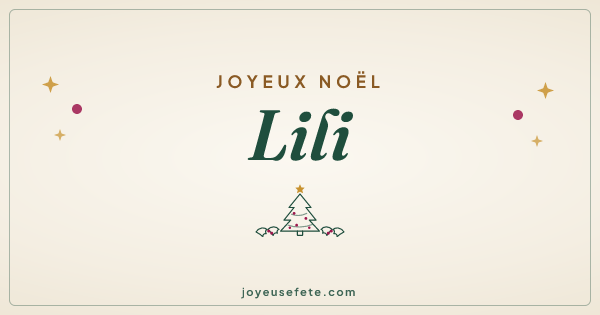 Image « Joyeux Noël Lili » au format large