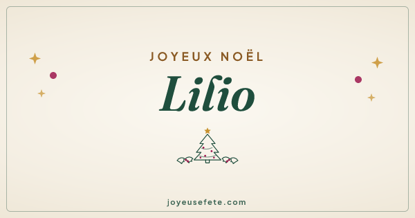 Image « Joyeux Noël Lilio » au format large