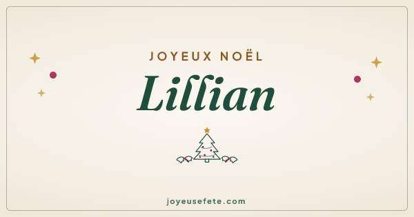 Image « Joyeux Noël Lillian » au format large